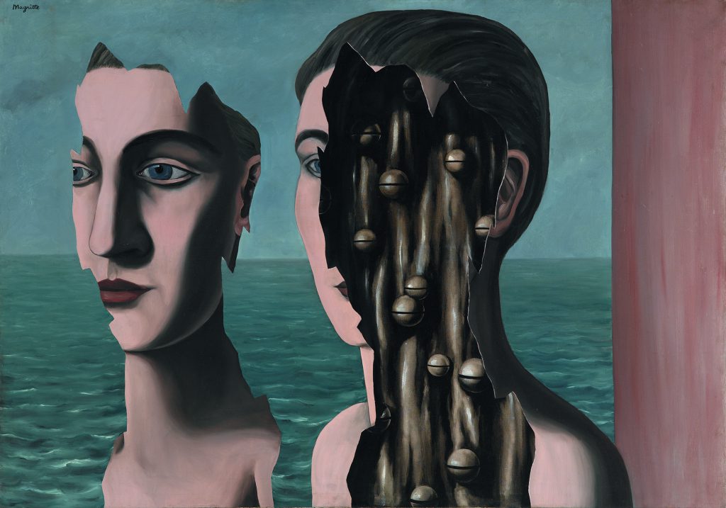 René Magritte, Le Double Secret, 1927 Huile sur toile, 114 × 162 cm Centre Pompidou, Musée national d’art moderne, Paris Achat, 1980