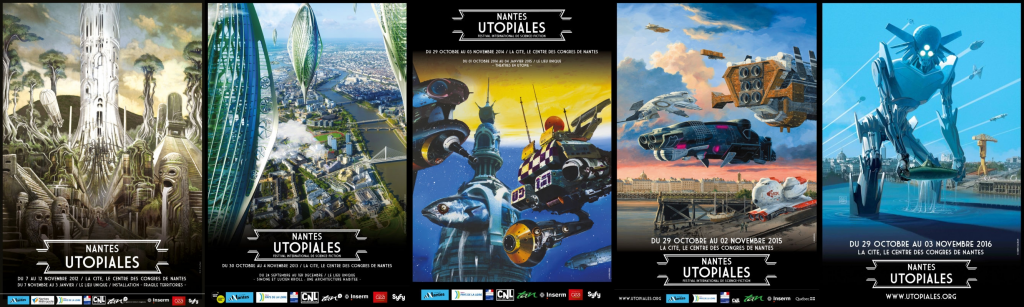 Affiches des Utopiales de 2012 à 2016