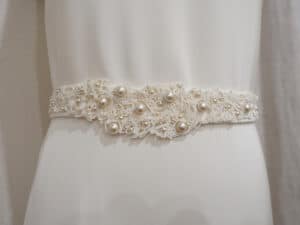 Ceinture brodée pour robe de mariée