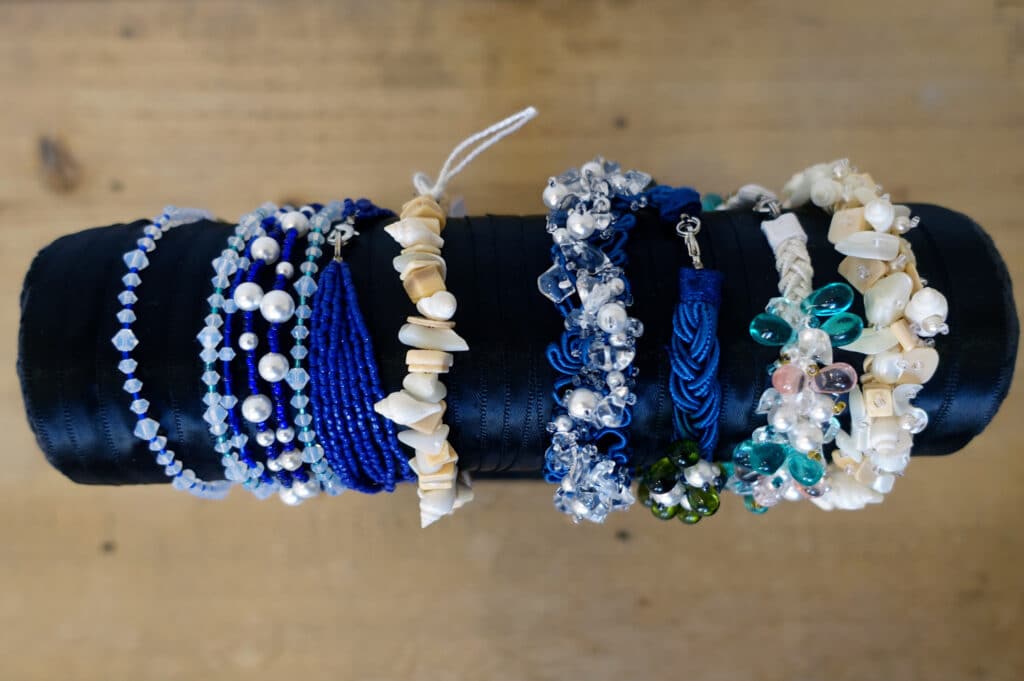 Bracelets, créations de Sophie Baudry