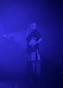 La chanteuse Catnapp, sur scène face au public. Date : 18/11/2025 Crédit photo : Lou Defois