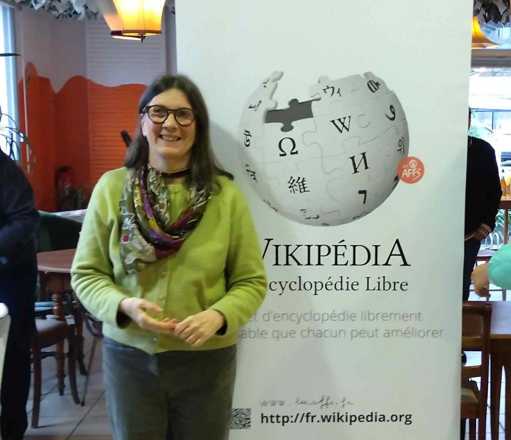 Anne Baumstimler, présidente de l'asso les AFFs, milite pour la présence des femmes sur Wikipedia et dans les média - 17 01 26 © Adélaïde Cesbron