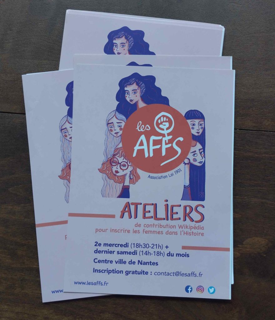 les flyers des AFFs pour les ateliers en non mixité 2 samedi par mois - 17 01 26 © Adélaïde Cesbron